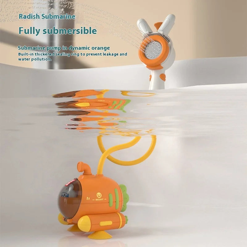 JoyKidsGo™ Leak-Proof Electric Radish Submarine 🚿✨