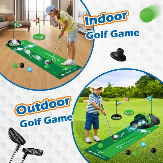 JoyKidsGo™ Golf Club Set with LED Automatic Ball Returner