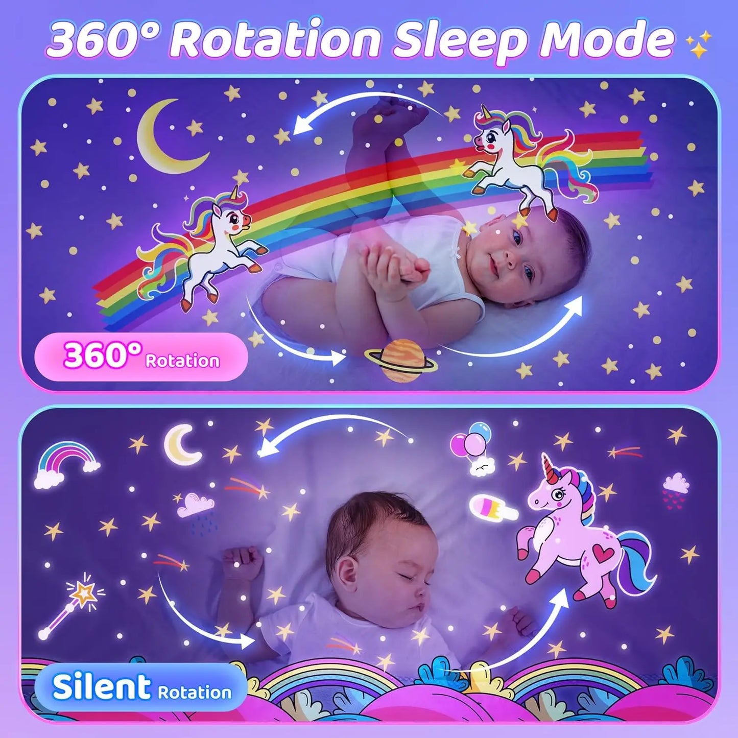 JoyKidsGo™ Kids Night Light Projector 21 Films & Bluetooth