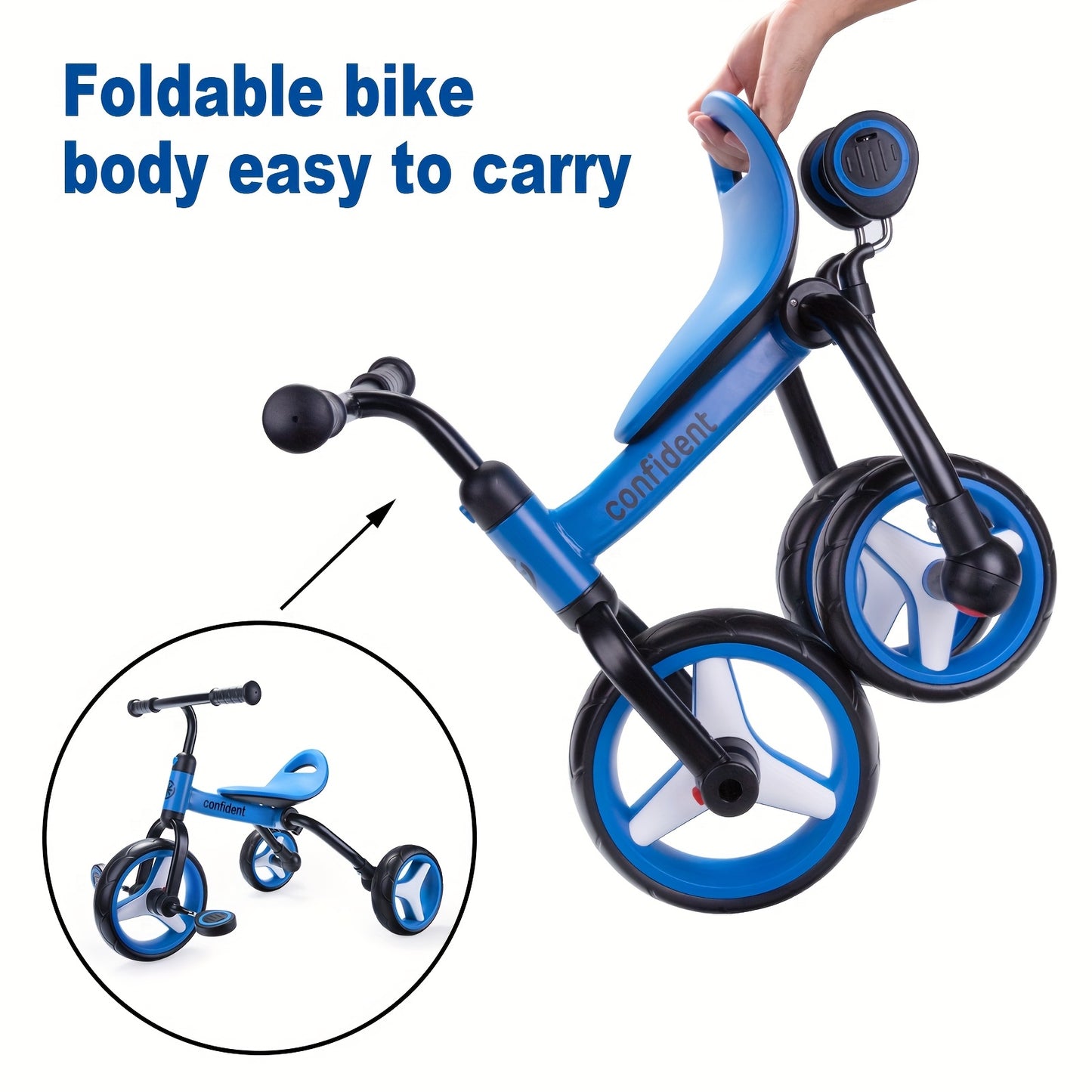 JoyKidsGo™ 4 n 1 - Kids Tricycle