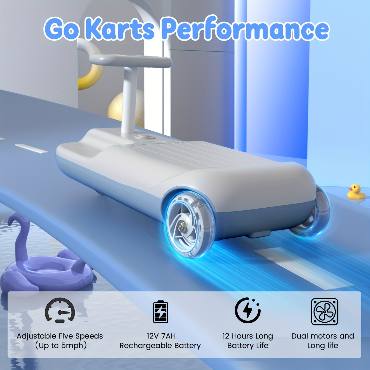 JoyKidsGo™ 3-in-1 Electric Kids Go Kart