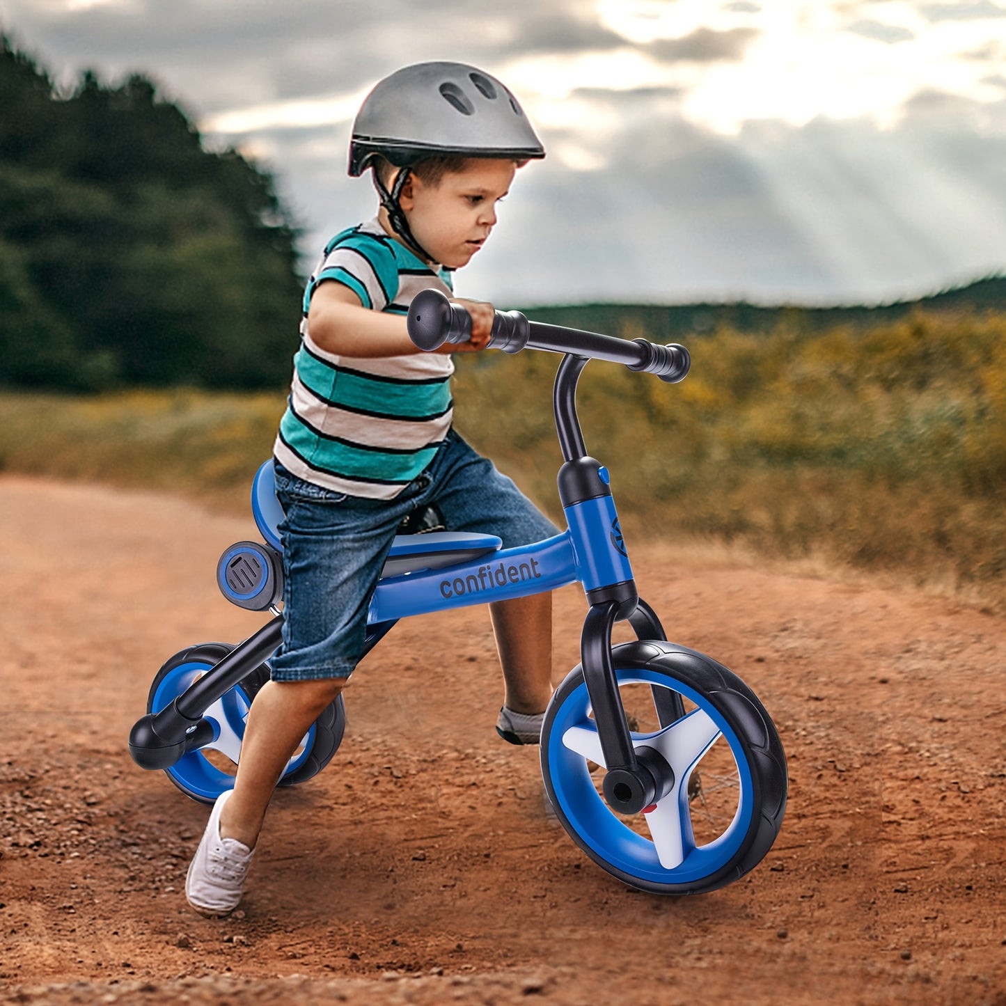 JoyKidsGo™ 4 n 1 - Kids Tricycle