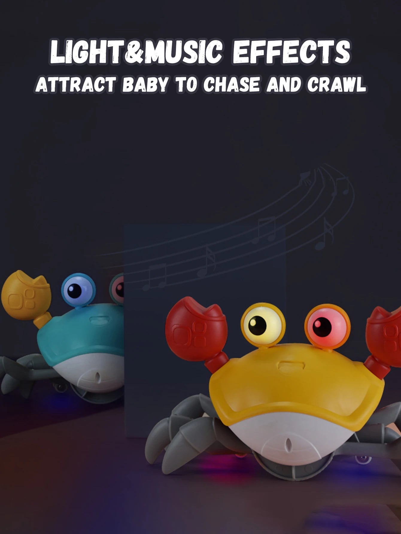 JoyKidsGo™  Auto-sensing Escape Crab toy