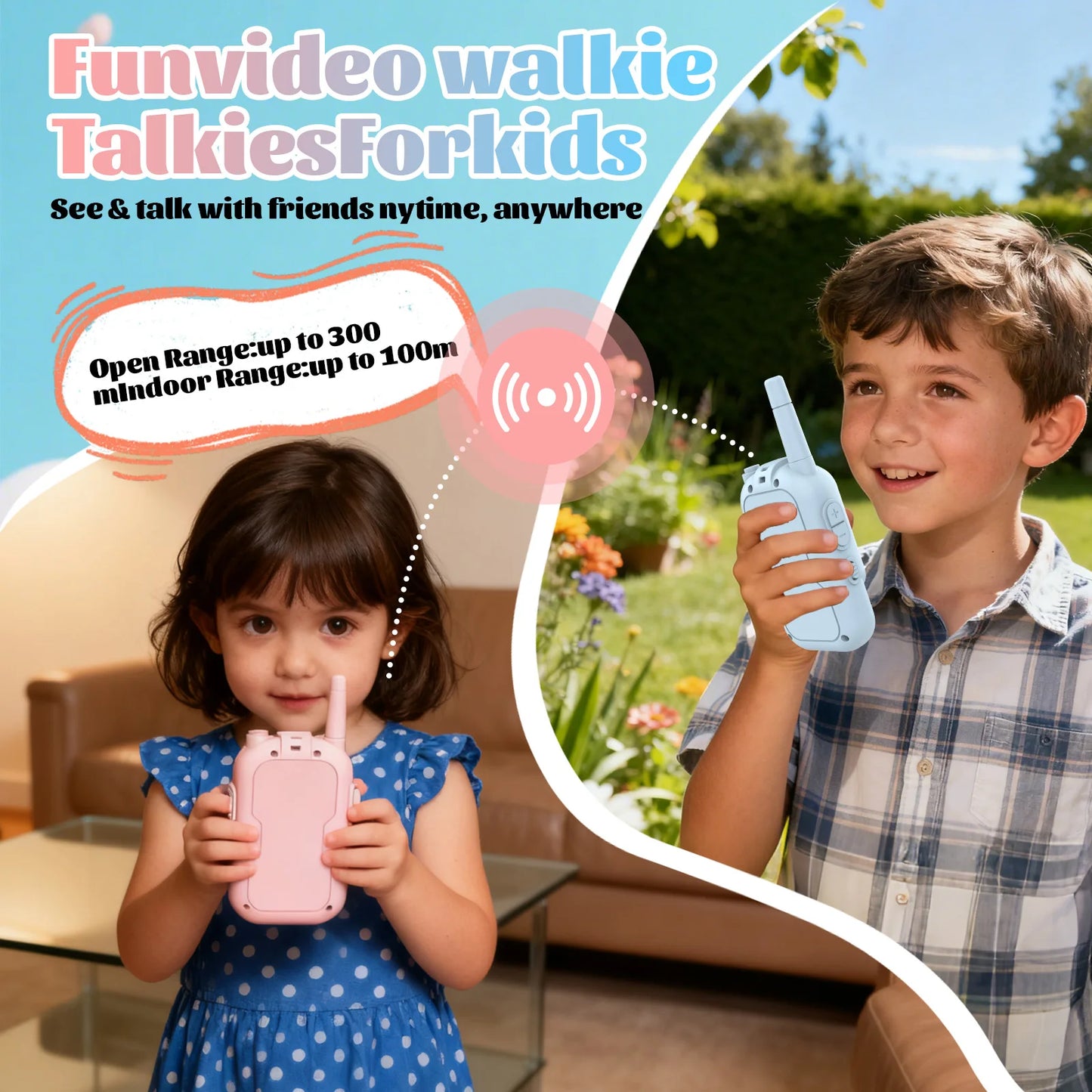 Kids WiFi Video Walkie Talkies – 2-Pack