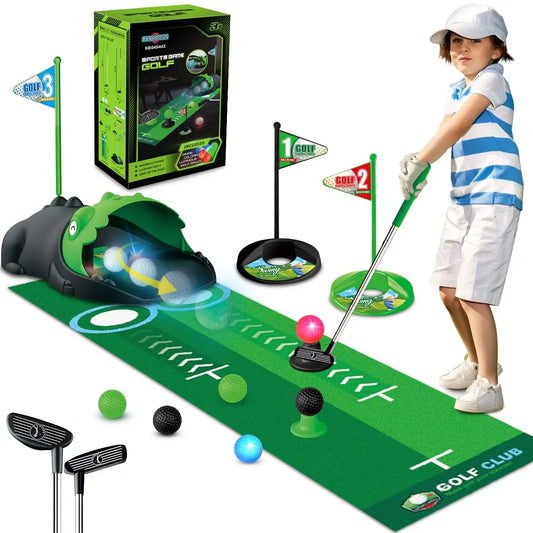 JoyKidsGo™ Golf Club Set with LED Automatic Ball Returner