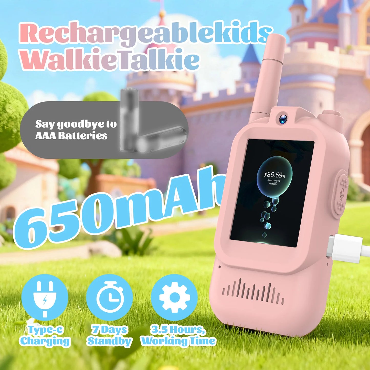 Kids WiFi Video Walkie Talkies – 2-Pack