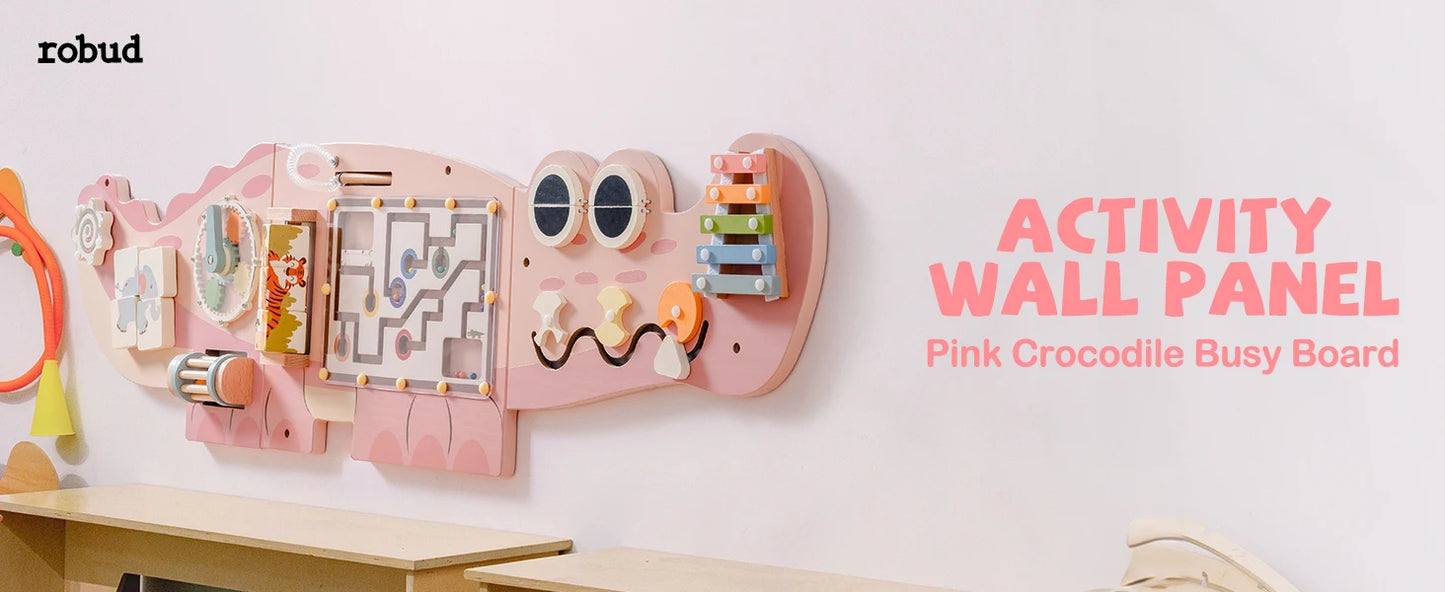 JoyKidsGo™ Wooden Busy Board 8 in 1