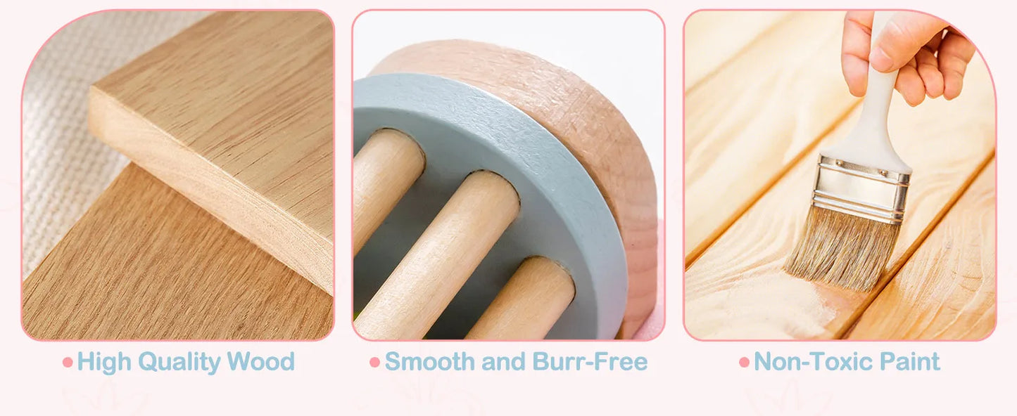 JoyKidsGo™ Wooden Busy Board 8 in 1