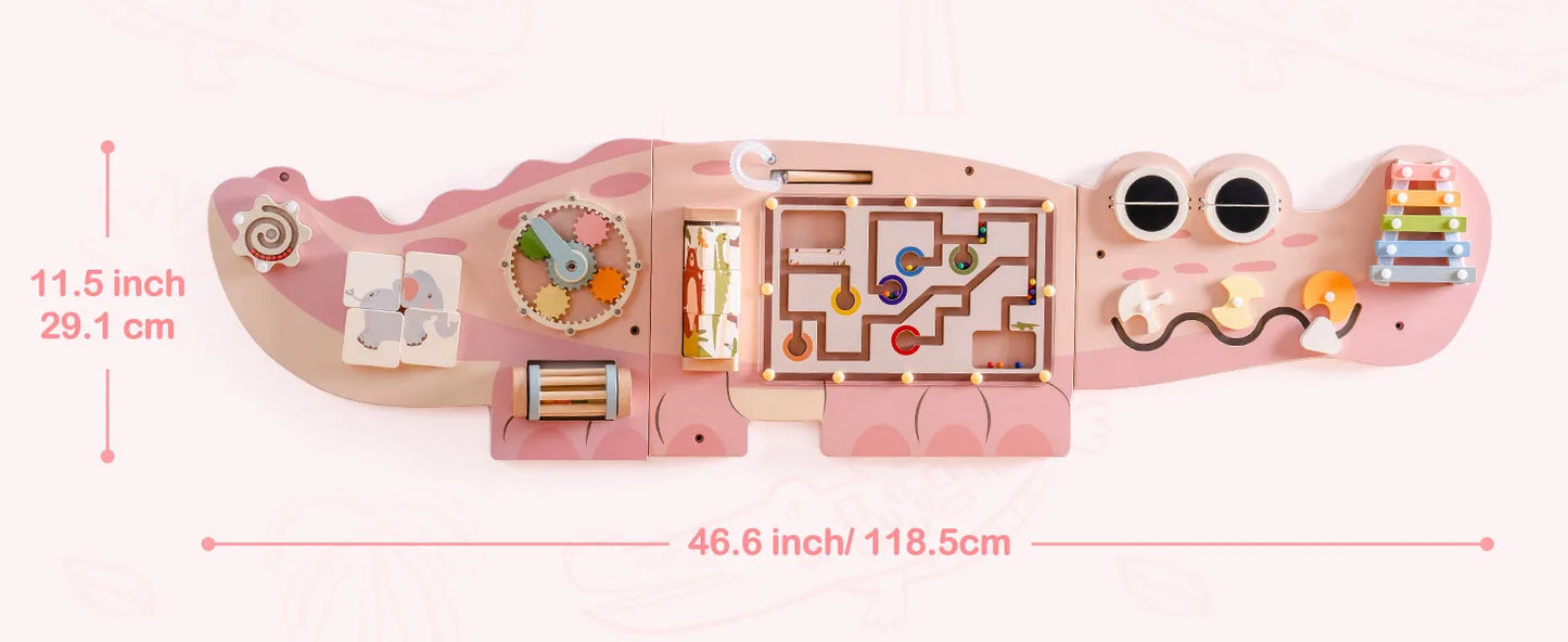 JoyKidsGo™ Wooden Busy Board 8 in 1