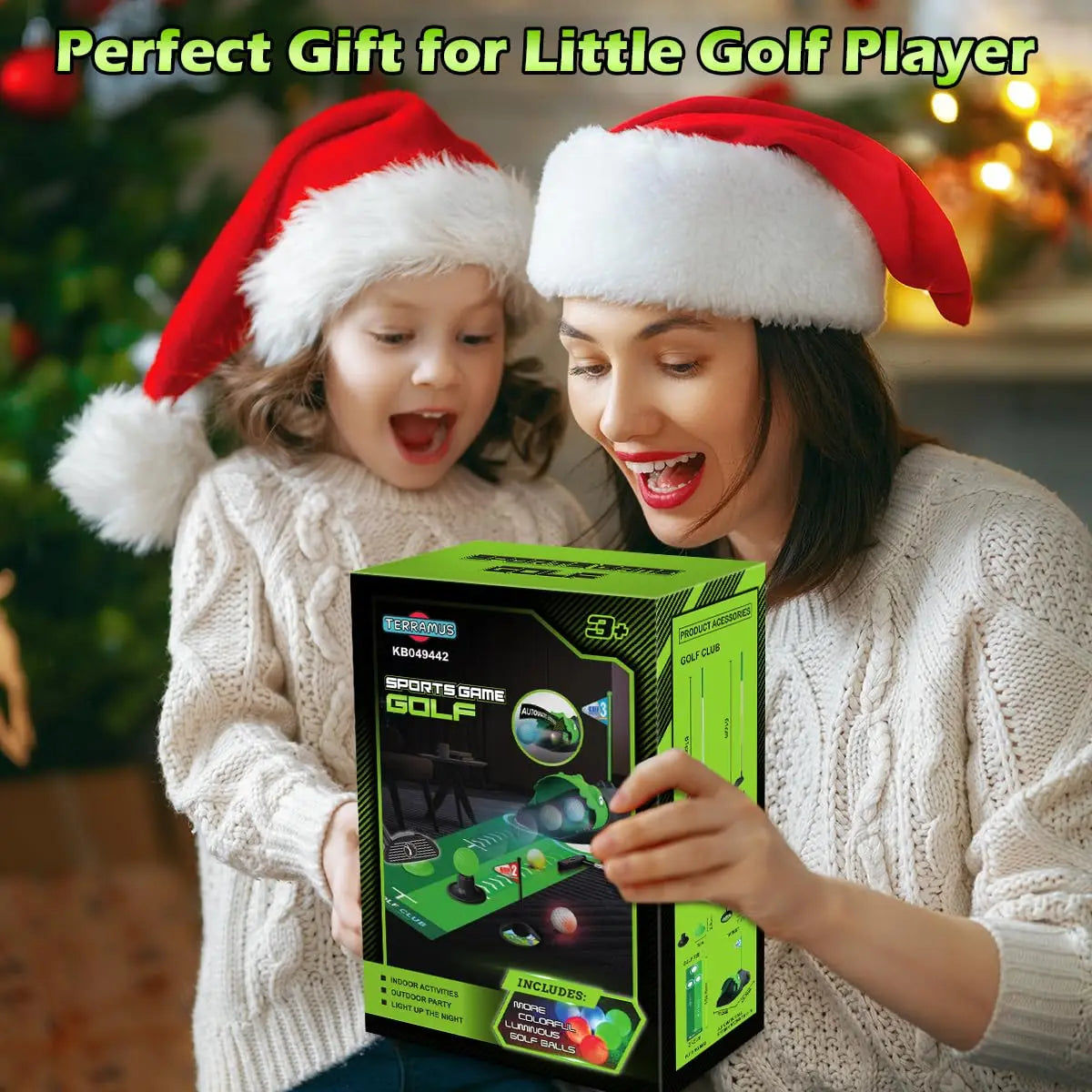 JoyKidsGo™ Golf Club Set with LED Automatic Ball Returner